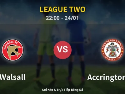 Soi Kèo Walsall vs Accrington ST – 22:00 24/01 | Nhận Định, Dự Đoán Tỷ Số