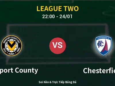 Soi Kèo Newport County vs Chesterfield – 22:00 24/01 | Nhận Định, Dự Đoán Tỷ Số