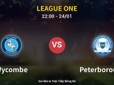 Soi Kèo Wycombe vs Peterborough – 22:00 24/01 | Nhận Định, Dự Đoán Tỷ Số