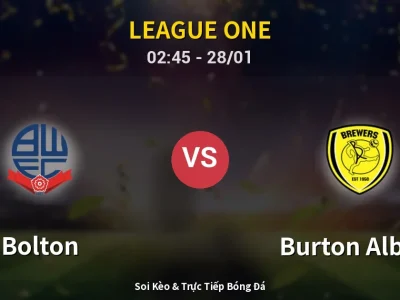 Kết Quả: Bolton 2-1 Burton Albion – Highlight & Bàn Thắng | League One