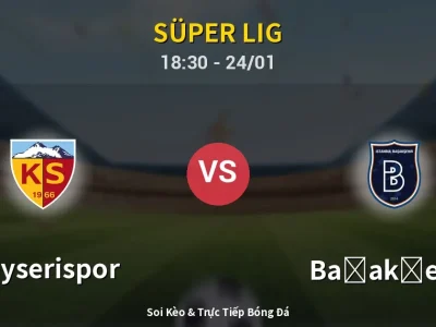 🔴 Trực Tiếp: Kayserispor 0-0 Başakşehir – Link Xem Süper Lig (Full HD)
