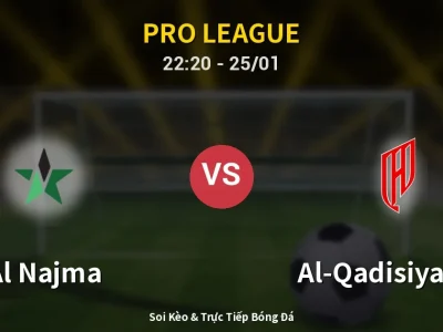 Soi Kèo Al Najma vs Al-Qadisiyah FC – 22:20 25/01 | Nhận Định, Dự Đoán Tỷ Số
