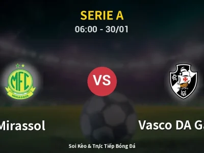 Kết Quả: Mirassol 2-1 Vasco DA Gama – Highlight & Bàn Thắng | Serie A