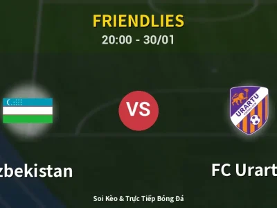 🔴 Trực Tiếp: Uzbekistan 1-1 FC Urartu – Link Xem Friendlies (Full HD)