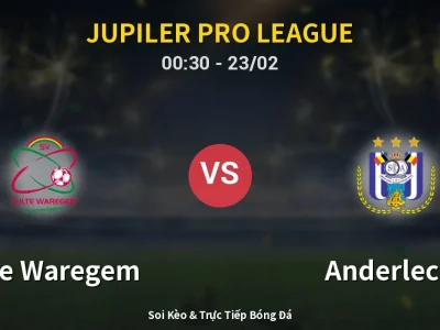 Kết Quả: Zulte Waregem 2-4 Anderlecht – Highlight & Bàn Thắng | Jupiler Pro League