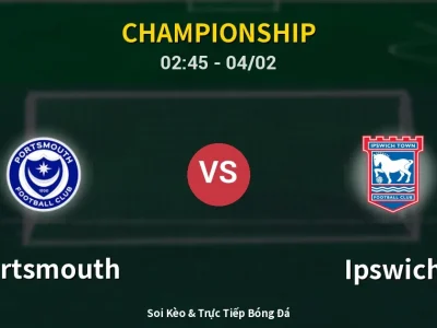 Soi Kèo Portsmouth vs Ipswich – 02:45 04/02 | Nhận Định, Dự Đoán Tỷ Số