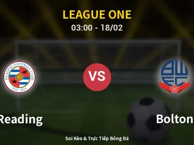 Kết Quả: Reading 1-1 Bolton – Highlight & Bàn Thắng | League One