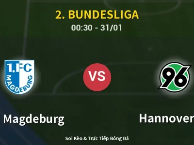 Kết Quả: 1. FC Magdeburg 1-2 Hannover 96 – Highlight & Bàn Thắng | 2. Bundesliga