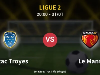 🔴 Trực Tiếp: Estac Troyes 0-2 Le Mans – Link Xem Ligue 2 (Full HD)