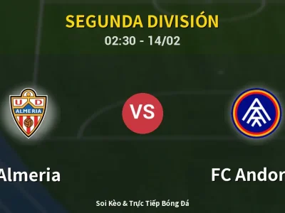Kết Quả: Almeria 3-2 FC Andorra – Highlight & Bàn Thắng | Segunda División