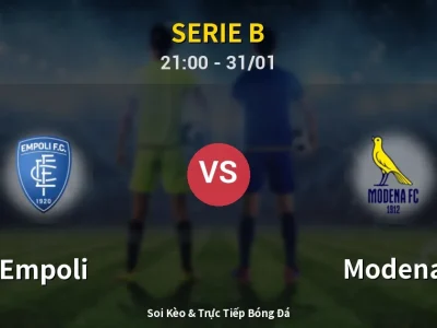 🔴 Trực Tiếp: Empoli 0-0 Modena – Link Xem Serie B (Full HD)