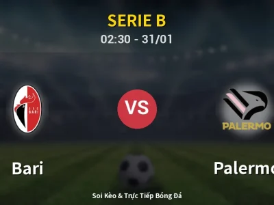 Kết Quả: Bari 0-3 Palermo – Highlight & Bàn Thắng | Serie B