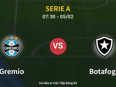 Kết Quả: Gremio 5-3 Botafogo – Highlight & Bàn Thắng | Serie A