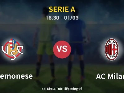 Kết Quả: Cremonese 0-2 AC Milan – Highlight & Bàn Thắng | Serie A