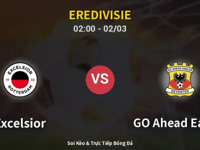Kết Quả: Excelsior 0-1 GO Ahead Eagles – Highlight & Bàn Thắng | Eredivisie