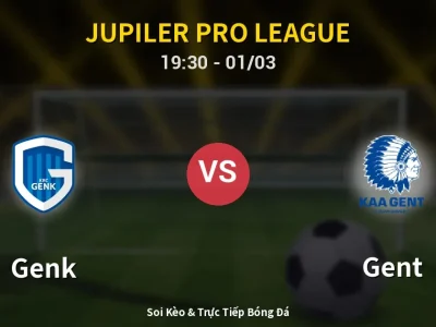 Kết Quả: Genk 3-0 Gent – Highlight & Bàn Thắng | Jupiler Pro League