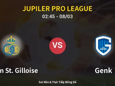Kết Quả: Union St. Gilloise 2-1 Genk – Highlight & Bàn Thắng | Jupiler Pro League