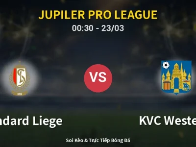 Kết Quả: Standard Liege 0-0 KVC Westerlo – Highlight & Bàn Thắng | Jupiler Pro League
