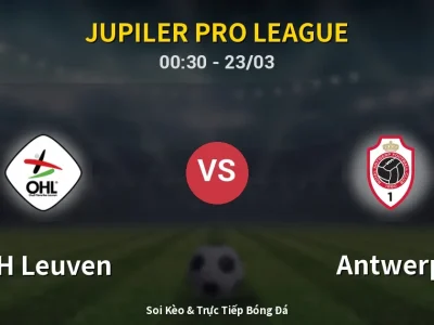Kết Quả: OH Leuven 1-0 Antwerp – Highlight & Bàn Thắng | Jupiler Pro League
