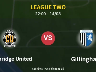Soi Kèo Cambridge United vs Gillingham – 22:00 14/03 | Nhận Định, Dự Đoán Tỷ Số