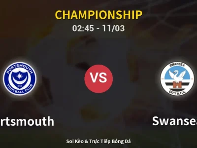 Kết Quả: Portsmouth 1-2 Swansea – Highlight & Bàn Thắng | Championship
