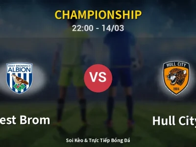 🔴 Trực Tiếp: West Brom 1-0 Hull City – Link Xem Championship (Full HD)