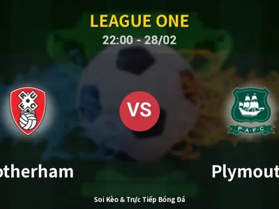 Soi Kèo Rotherham vs Plymouth – 22:00 28/02 | Nhận Định, Dự Đoán Tỷ Số