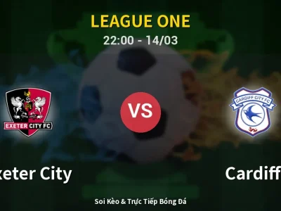 Soi Kèo Exeter City vs Cardiff – 22:00 14/03 | Nhận Định, Dự Đoán Tỷ Số