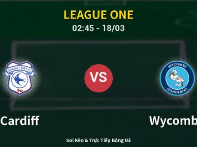 Kết Quả: Cardiff 0-2 Wycombe – Highlight & Bàn Thắng | League One