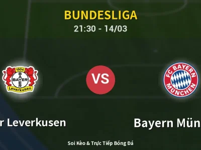 Soi Kèo Bayer Leverkusen vs Bayern München – 21:30 14/03 | Nhận Định, Dự Đoán Tỷ Số