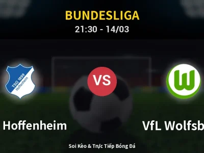 Soi Kèo 1899 Hoffenheim vs VfL Wolfsburg – 21:30 14/03 | Nhận Định, Dự Đoán Tỷ Số