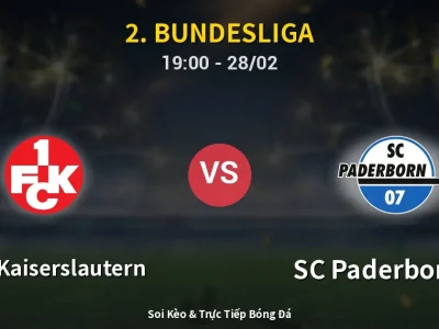 Soi Kèo 1. FC Kaiserslautern vs SC Paderborn 07 – 19:00 28/02 | Nhận Định, Dự Đoán Tỷ Số