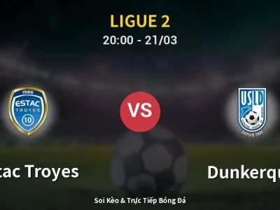 Soi Kèo Estac Troyes vs Dunkerque – 20:00 21/03 | Nhận Định, Dự Đoán Tỷ Số