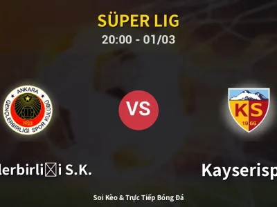 Kết Quả: Gençlerbirliği S.K. 0-0 Kayserispor – Highlight & Bàn Thắng | Süper Lig