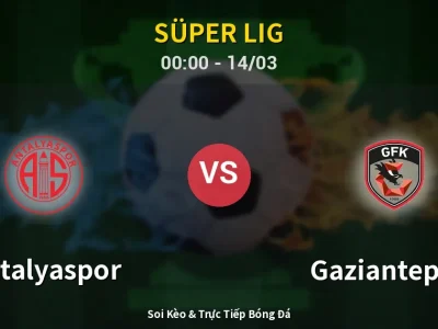🔴 Trực Tiếp: Antalyaspor 0-3 Gaziantep FK – Link Xem Süper Lig (Full HD)