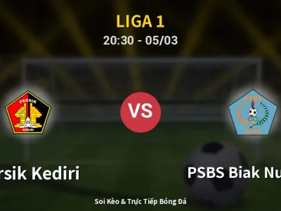 🔴 Trực Tiếp: Persik Kediri 0-1 PSBS Biak Numfor – Link Xem Liga 1 (Full HD)