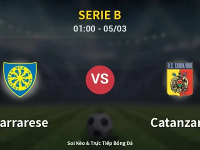 Kết Quả: Carrarese 3-3 Catanzaro – Highlight & Bàn Thắng | Serie B
