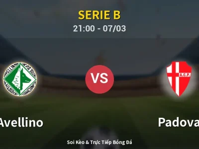 🔴 Trực Tiếp: Avellino 0-0 Padova – Link Xem Serie B (Full HD)
