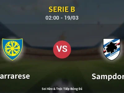Kết Quả: Carrarese 2-0 Sampdoria – Highlight & Bàn Thắng | Serie B