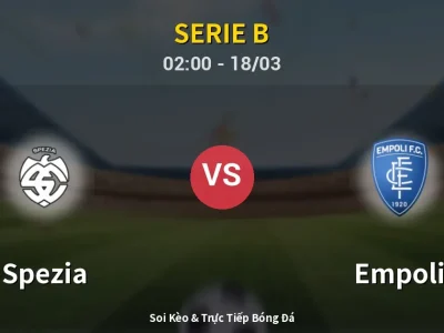 🔴 Trực Tiếp: Spezia 1-0 Empoli – Link Xem Serie B (Full HD)