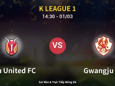 Kết Quả: Jeju United FC 0-0 Gwangju FC – Highlight & Bàn Thắng | K League 1