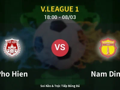 Kết Quả: Pho Hien 0-1 Nam Dinh – Highlight & Bàn Thắng | V.League 1