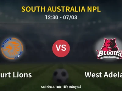 Kết Quả: Sturt Lions 4-3 West Adelaide – Highlight & Bàn Thắng | South Australia NPL