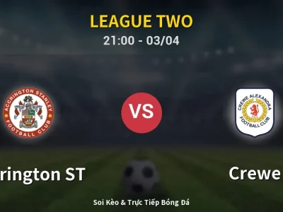 🔴 Trực Tiếp: Accrington ST 2-0 Crewe – Link Xem League Two (Full HD)