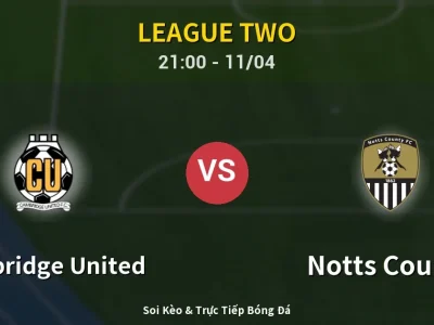 Soi Kèo Cambridge United vs Notts County – 21:00 11/04 | Nhận Định, Dự Đoán Tỷ Số