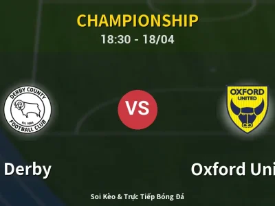 Soi Kèo Derby vs Oxford United – 18:30 18/04 | Nhận Định, Dự Đoán Tỷ Số