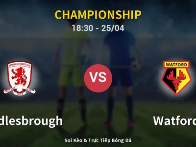 Soi Kèo Middlesbrough vs Watford – 18:30 25/04 | Nhận Định, Dự Đoán Tỷ Số