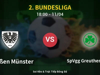 Soi Kèo Preußen Münster vs SpVgg Greuther Fürth – 18:00 11/04 | Nhận Định, Dự Đoán Tỷ Số