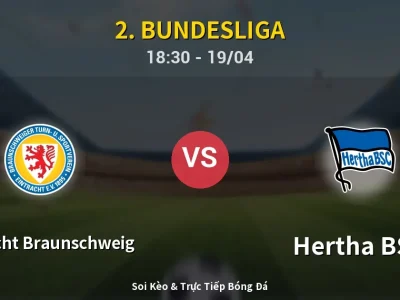 Kết Quả: Eintracht Braunschweig 1-1 Hertha BSC – Highlight & Bàn Thắng | 2. Bundesliga
