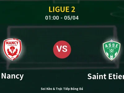Kết Quả: Nancy 1-1 Saint Etienne – Highlight & Bàn Thắng | Ligue 2